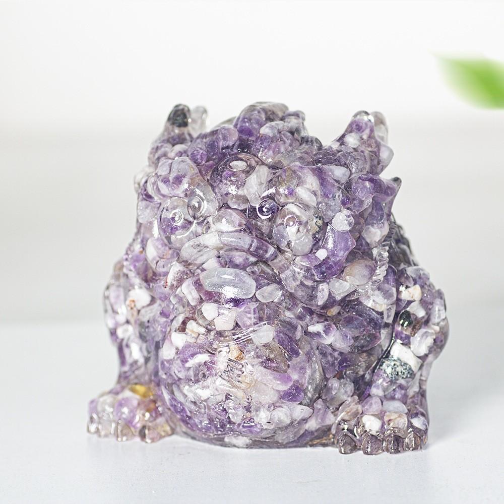 Crystal Frog Figurine With Waterdrop Resin For Rustic Living Room Decor Gift