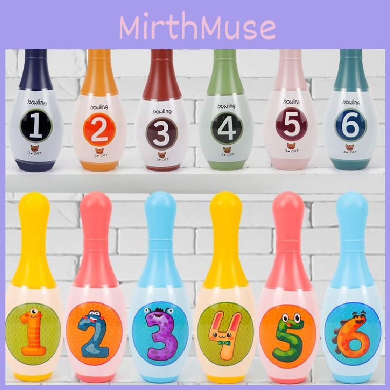 Non-electric Bowling Game Set For Kids Includes 10 Bottles 2 Balls In Small Size