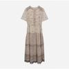 Border Pattern Mix Dress T256mop155w
