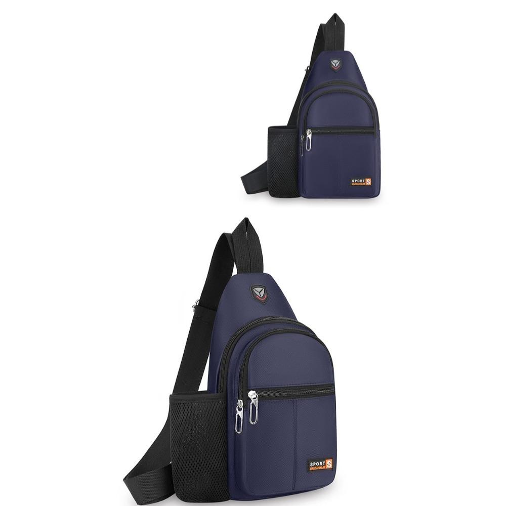 Oxford Cloth Men's Chest Bag Large Capacity Men's Shoulder Bag Portable Sports Chest Bag  Men