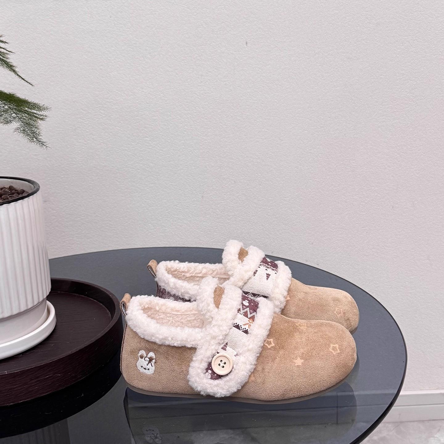 

Women s thick-soled cartoon winter lightweight warm anti-cold padded snow boots non-slip wear-resistant casual sneakers cotton boots fur shoes 38 хакі