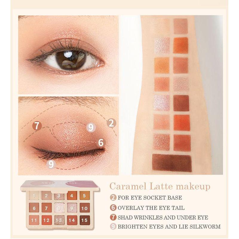 Pudaier - Fifteen Color Versatile Eyeshadow Palette - 3 Types