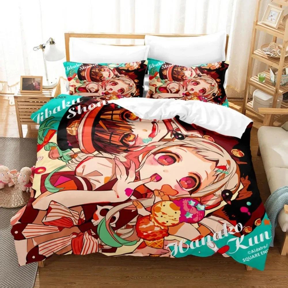 Toilet-bound Hanako-kun Bedding Set Japanese Anime Duvet Cover Set Single Queen Full King Twin Size Boys Teens Duvet Cover