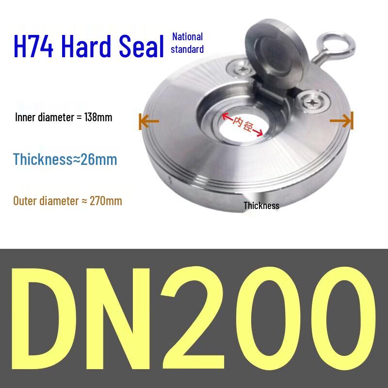 Rongyu 304 Stainless Steel Wafer Flapper Check Valve