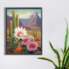 5D DIY Full Round Drill Diamond Painting Desert Cactus Flowers Home Decor