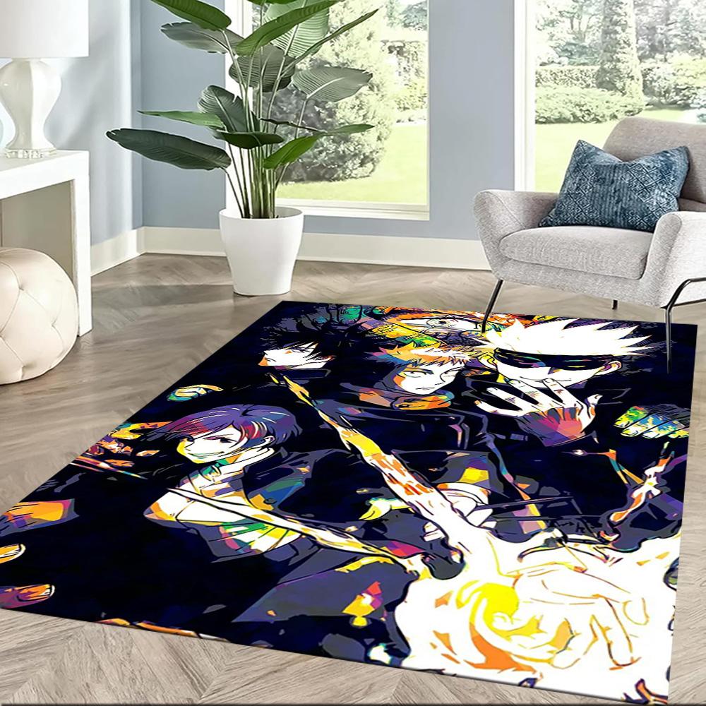 Jujutsu Kaisen: Battle Begins Square rugs are a great choice for living rooms, bedrooms, home décor, and as gifts.