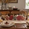 Festive Autumn Party Supplies Fall Thanksgiving LED Tabletop Decor, Maple Leaf Harvest Themed Lighted Wooden Desktop Centerpiece Centerpiece,