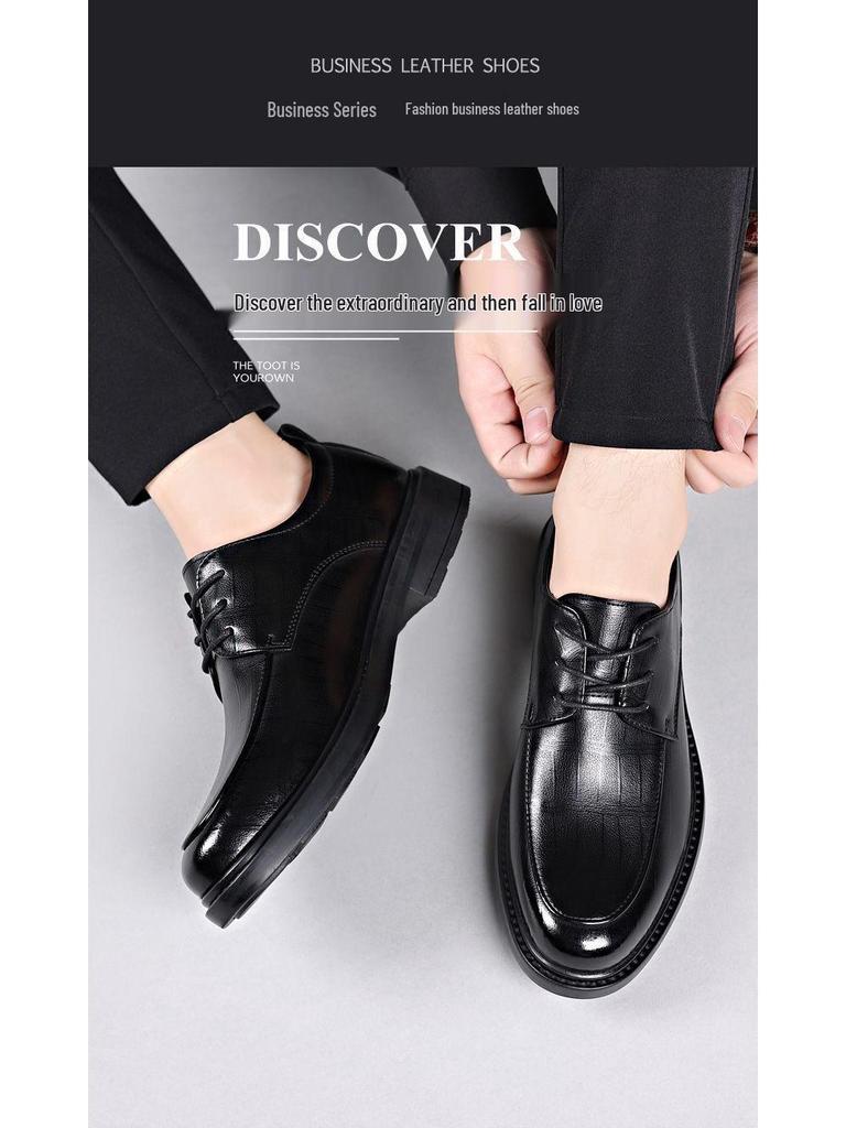Dragonfly Genuine Leather Men's Formal & Casual Shoes - British & Korean Wedding Style