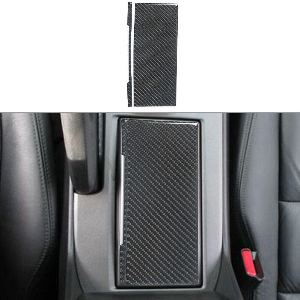 2Pcs Center Cupholder Cover For 2008-12 Honda Accord Carbon Fiber Interior Trim