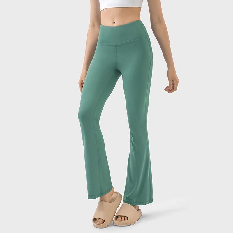 

Original High Waist Horn Yoga Pants Micro-Pull Lengthened Trousers Tight Quick-Drying Tall Exercise Workout Pants Female Hip Forest Green M/6 (Recommendation 52.50 kg-57.50 kg