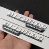 ABS Für Mercedes GLE43 AMG W166 W167 Logo BITURBO 4MATIC SchwarzChrom Auto Heckklappe Buchstaben Abzeichen Aufkleber Emblem Zubehör