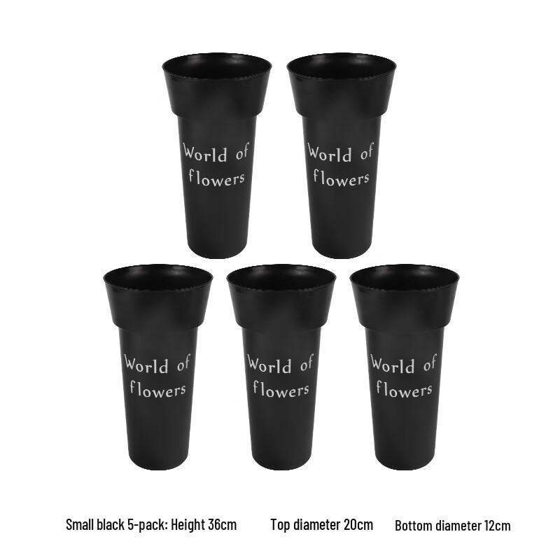 Пластиковое круглое ведро для ухода и демонстрации цветов