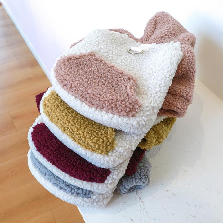 Outdoor Dog Warm Fleece Brushed Sweatshirts Jackets Vest for Small Medium Dogs