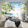 3d Wallpaper Sea Landscape Fresco Living Room Dining Room Background Wall Murals Home Decor
