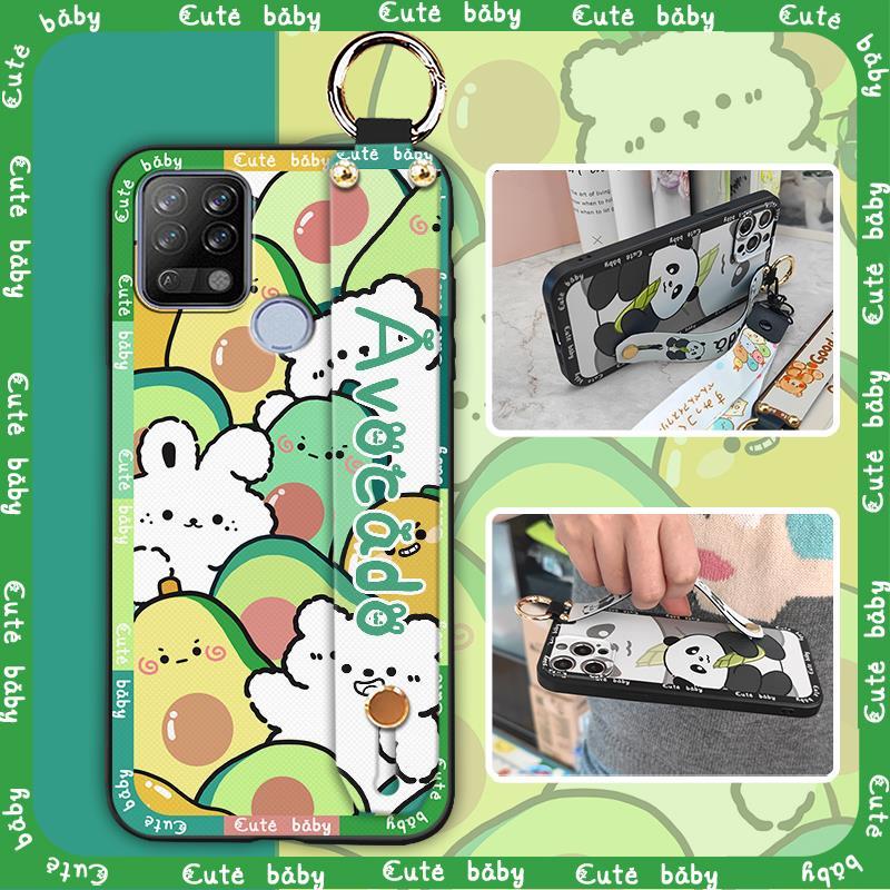 Wristband Silicone Phone Case For Tecno Pova/LD7 Anti-dust Phone Holder Protective Back Cover Kickstand Fashion Design
