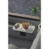 Side Table Adjustable Tray Rectangular Decorative Modern Horizontal Vertical Sofa Table Walnut