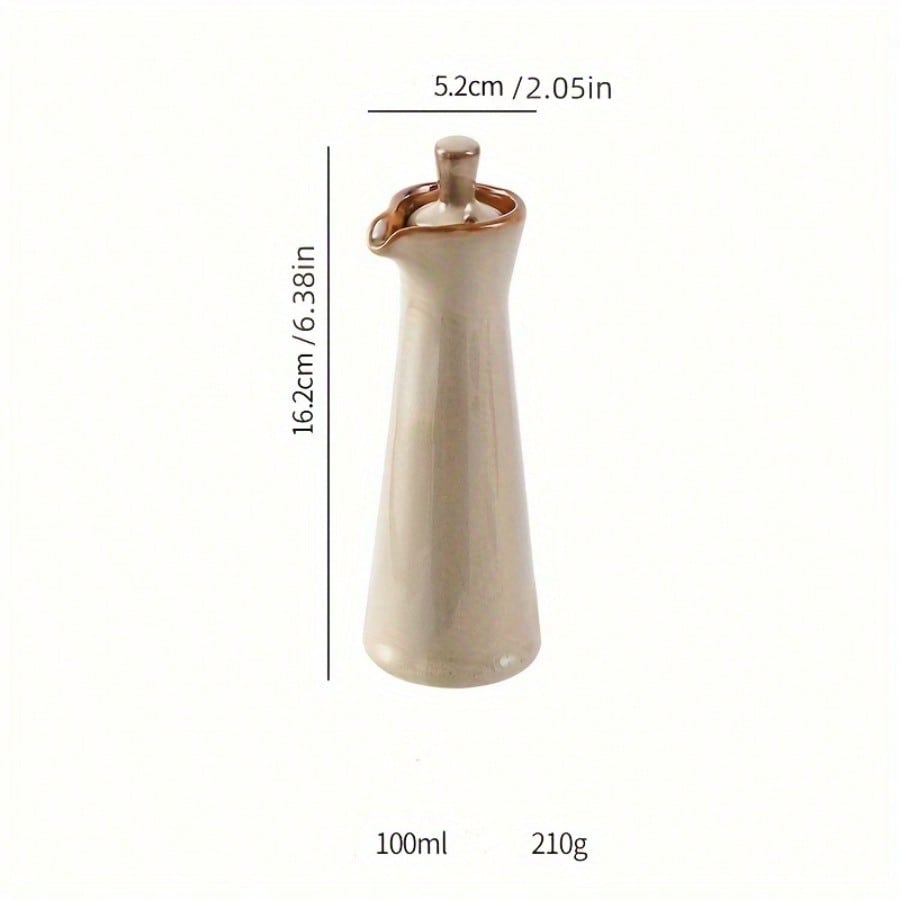 Japon Tarzı Seramik Yağdanlık Ev Tipi Soya Sosu Sirke Yağ Şişesi Zeytinyağı Baharat Saklama Kabı Mutfak Aksesuarları