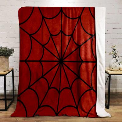Red and Black Spiderweb Design Print Blanket Soft and Cozy Perfect for the Living Room Bed Sofa or a Nap,gift