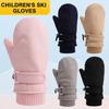 Kinder-Schnelltrocknende Warme Skihandschuhe mit Wasserdichtem Stoff und Dickem Samtfutter