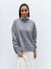 Ladies' Two-Lapel Loose Fit Sweater, High Collar, European Size, Anti-Pilling for Autumn and Winter
