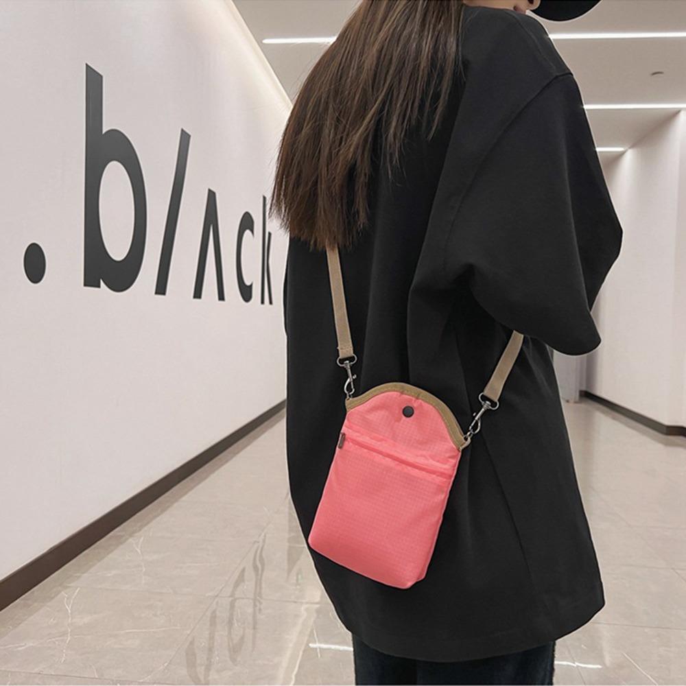 Casual Mini Square Bag Large Capacity Mobile Phone Bag Storage Purse Nylon Crossbody Bag Outdoor