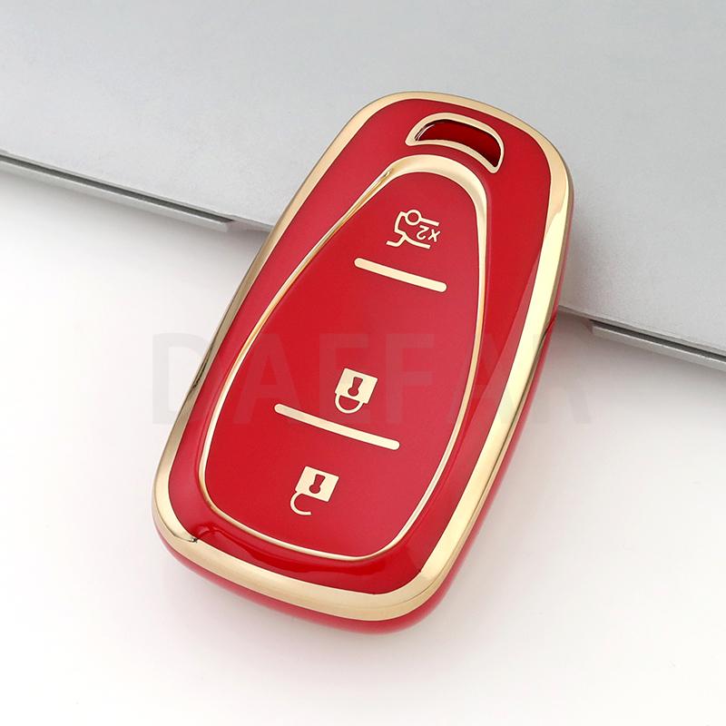 3 Buttons TPU Car Remote Key Case Cover for Chevrolet Onix Turbo Cruze Orlando Trax Tracker Trailblazer Equinox Malibu Bolt