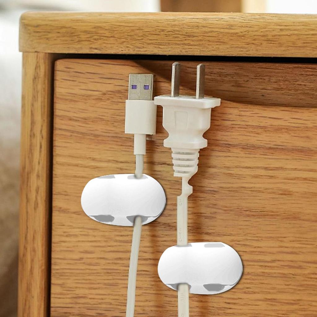 Silicone Cable Winder Simple Creative Cord Holders Desktop Wire Organizer Cord Clips Charger Cord Holder for Desk Car Home