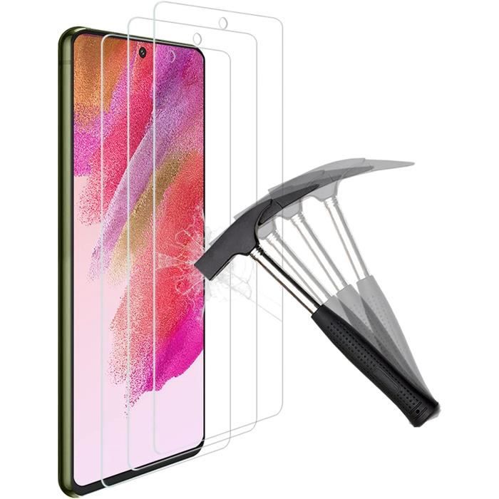 Film protecteur en verre trempé - Samsung - Galaxy S21 FE 5G - Dureté 9H - Résistant aux rayures - 3 pièces
