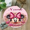 Customizable Minnie (18) Round Non-Slip Carpet - Ideal for Garden, Picnic, Office, Perfect for Decoration, Suitable For All Seasons