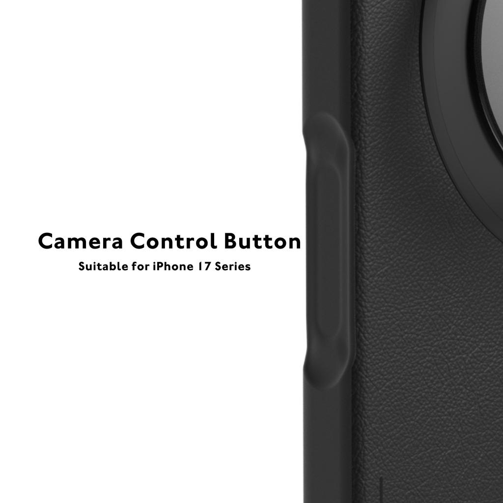 YOUNGKIT For iPhone 17 Pro Max Case Rotating Kickstand Shockproof TPU + PU Leather Phone Back Cover