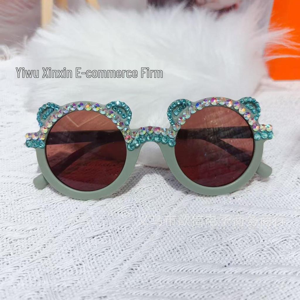 Kids' Glitter Sequin Sunglasses - Cute Candy Color Summer Shades for Boys & Girls