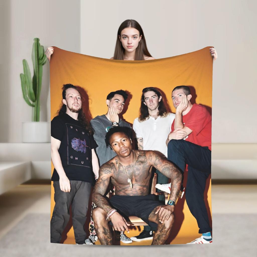 Turnstile Rockband Tourdecke Mehrere Größen Weiche Flauschige Plüsch Überwurfdecken für Couch Sofa und Bett