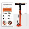All-Steel Manual Inflatable Air Pump with Gauge and T-Handle for Bicycle and Outdoor Use