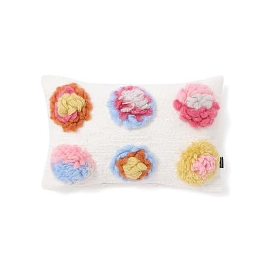 Francfranc Colorful Pom Pom Cushion Cover 40cm x 25cm Multi (111)