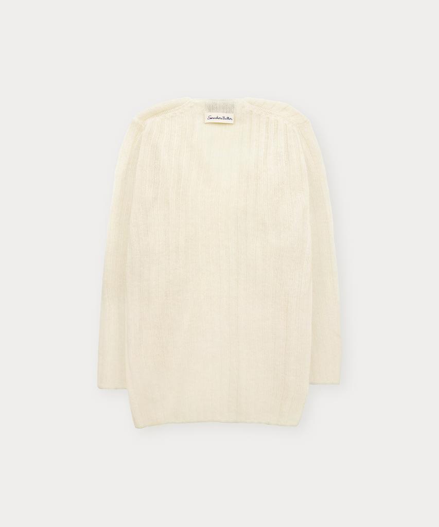 Sseomweeobeoteo Veggie V-Neck Knit - Ivory