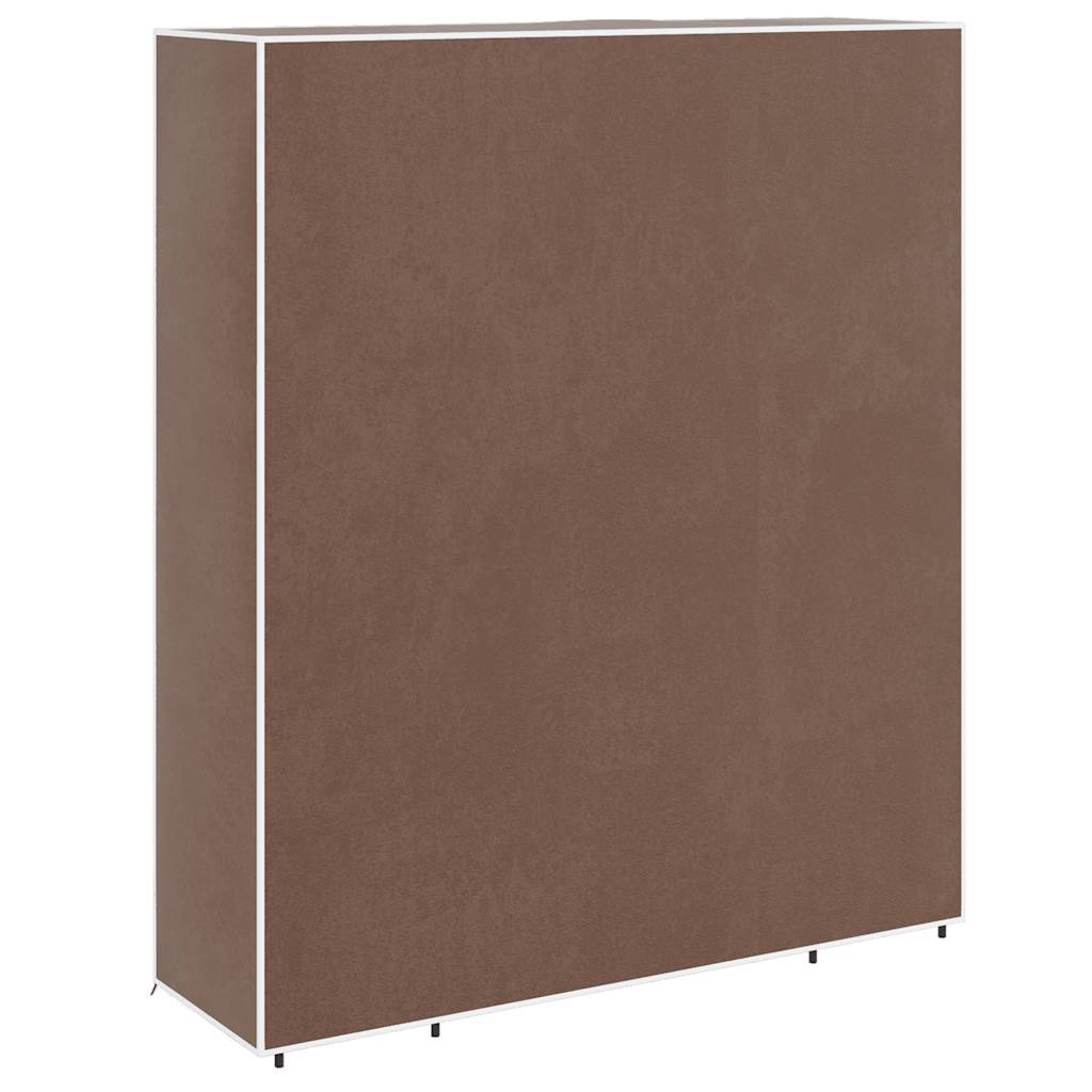 vidaXL Stoffschrank mit Fächern und Stangen 45×150×176 cm Braun