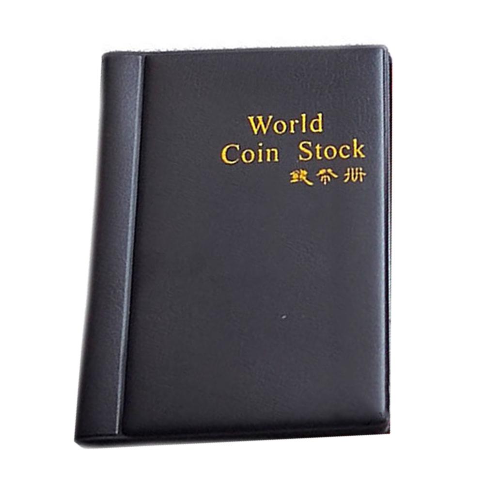 

Альбом для монет зі 120 кишеньками для колекціонерів Ідеальне рішення для зберігання З 10 та 12 кишеньками кожен Легкий дизайн чорний