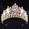 Water Drop Shape Tiara Hair Crown Rhinestone Bridal Wedding Crown Hair Accessories  Party Event