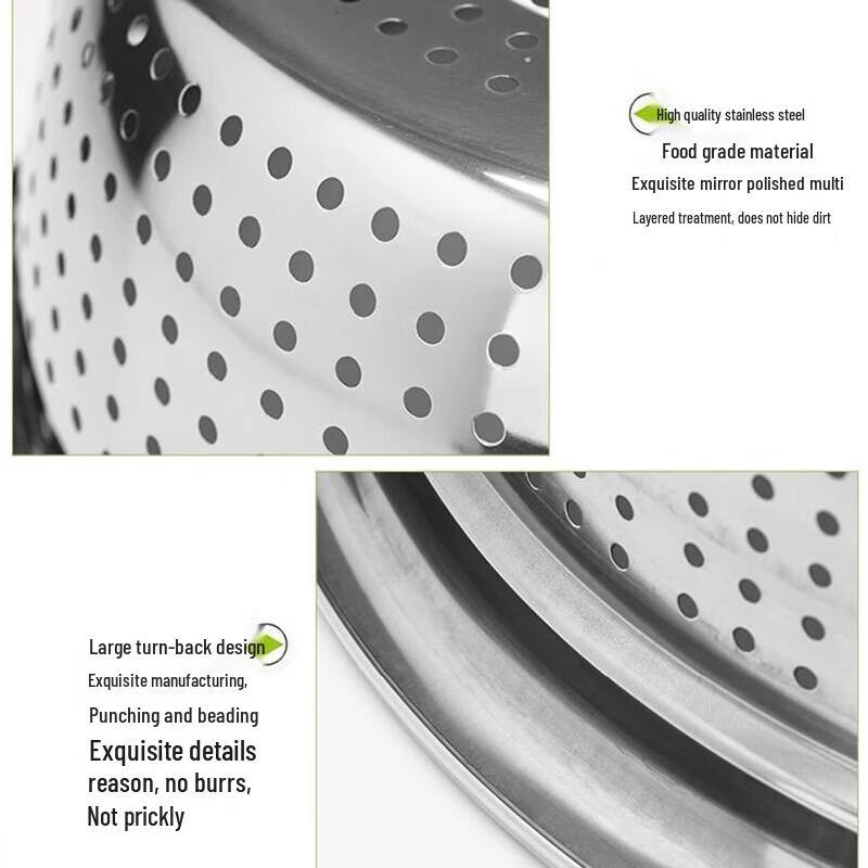 FATTBAO Stainless Steel Extra Thick Strainer Basin