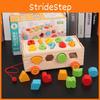 Wooden Preschool Building Blocks Number Shape Sorting Early Cognitive Skills