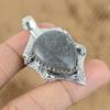 Birthday Gift For Her Natural Black Sunstone Gemstone Pendant 925 Silver