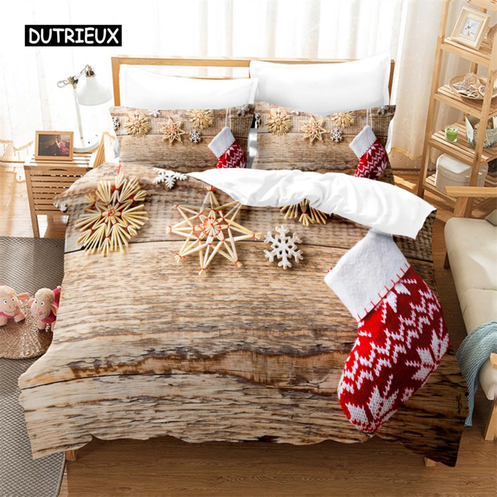 Christmas Decorations Bedding Set Duvet Cover Set 3d Bedding Digital Printing Bed Linen Queen Size Bedding Set Fashion Design