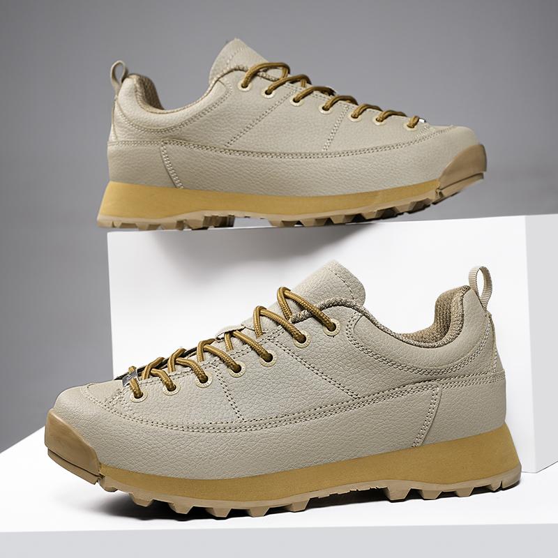 Fashion Outdoor Leather Mens Sneakers Fashion Trend Casual Shoes Leisure Walk Male Treking Footwear Travel Tenis Masculino Walking Shoes