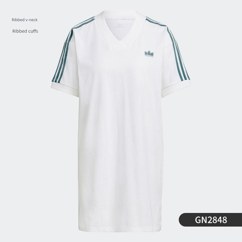 Adidas/Adidas Genuine Tee Dress Loose-Fitting Women s Casual Sports Dress Gn2848 XXS