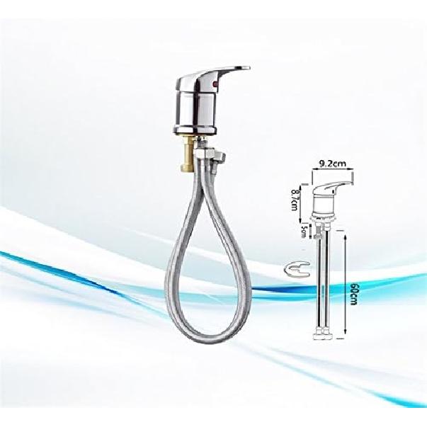 Salon Shampoo Bed Bowl Sink Basin Faucet or Backwash Unit,Shampoo Bowl Faucet with Hose and Shower Spray Head Wash Hair Sprayer,Chrome