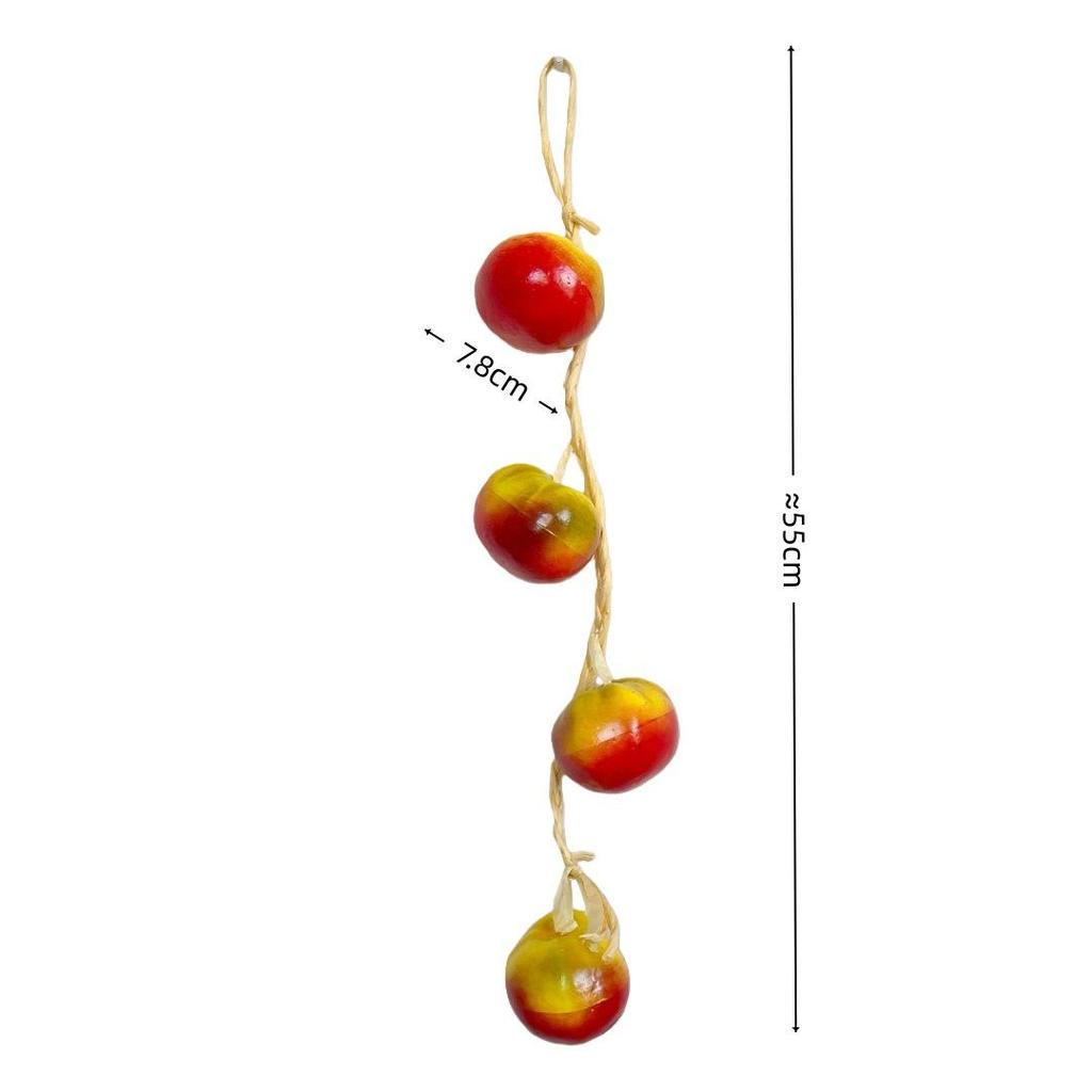 Realistic Hanging Vegetable String: Chili, Potato, Corn, Garlic, Peanut Props for Yard or Restaurant Decor