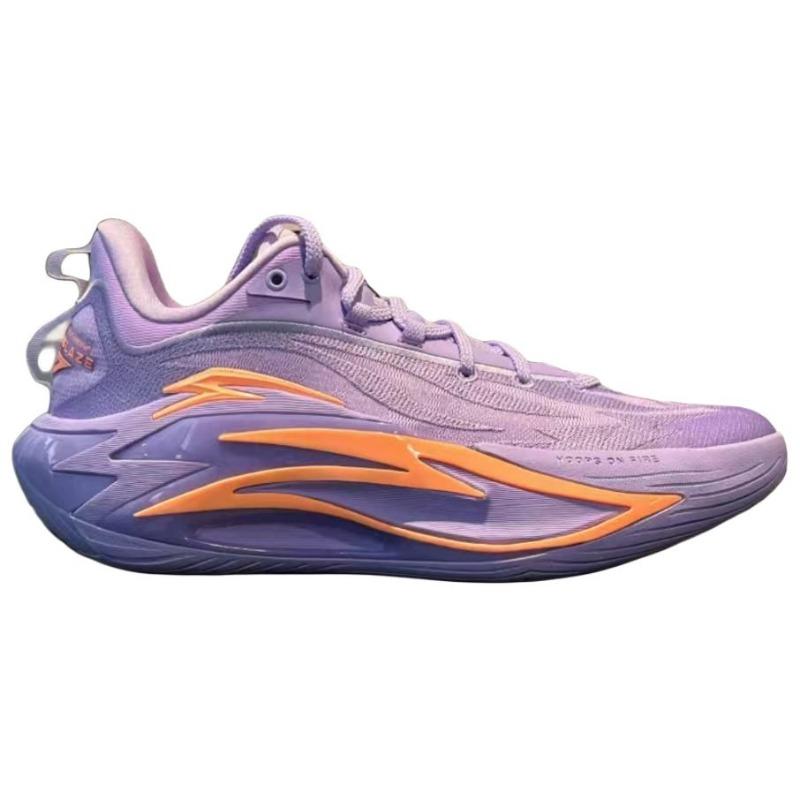 Anta Shock Wave 7 heren lage basketbalschoenen paars, stikstoftechnologie ademend duurzaam 112621616S-2