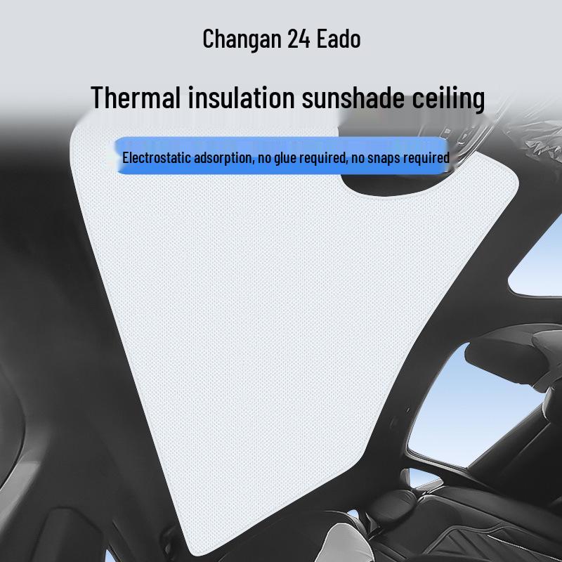 Electrostatic Sunshade Curtain for Changan Eado 2024: Heat Insulation, Sun Protection, Privacy, and Opacity.