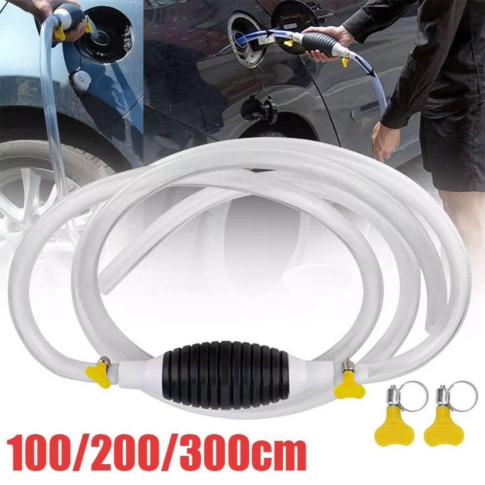 Self-priming Car Fuel Pump Universal Gas Oil Pump Portable Fuel Line Pump