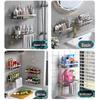 Huijia Space Aluminum Punch-Free Bathroom Storage Shelf